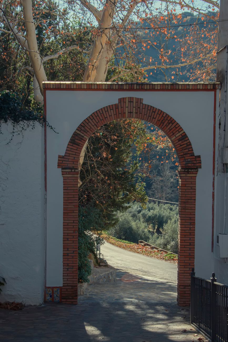 Historic stone road in Andalusia Spain